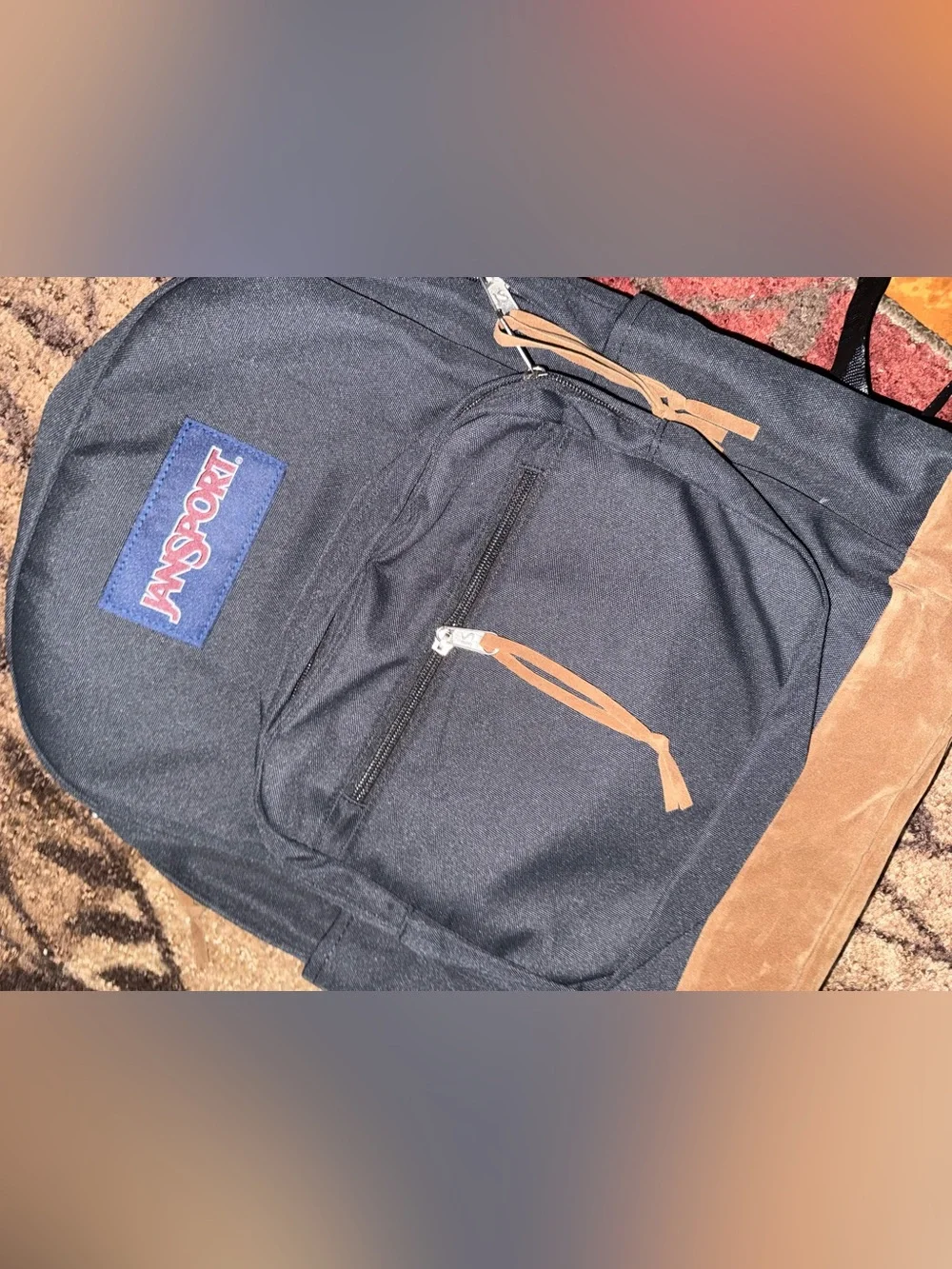 JanSport Black and Brown Classic Backpack- New